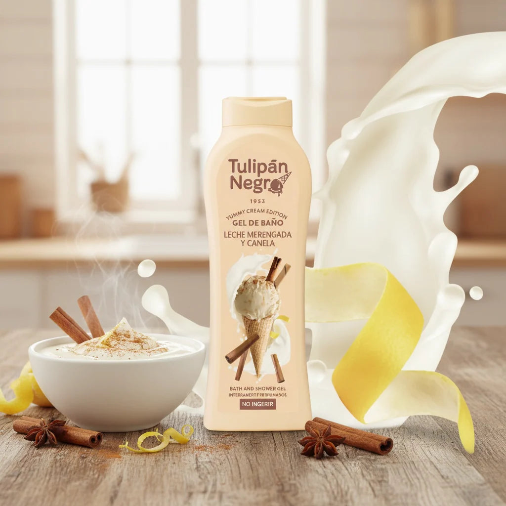 🤍 Gel Douche Lait Meringué & Cannelle 🍦✨