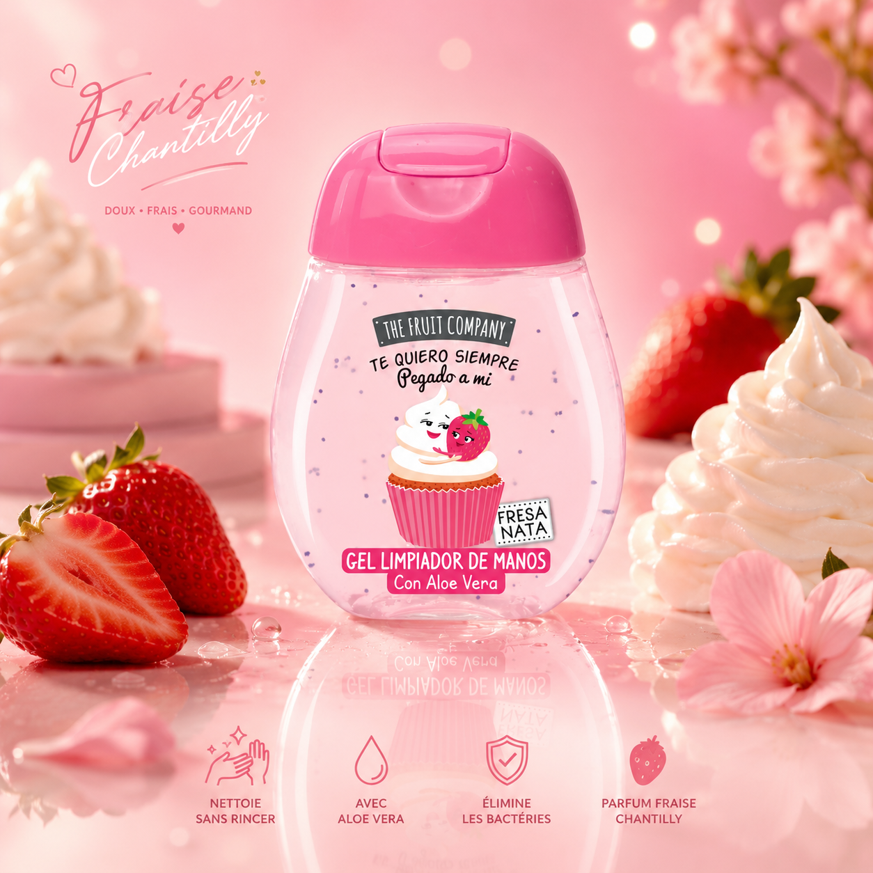 Gel Désinfectant Mains 45ml - The fruit company