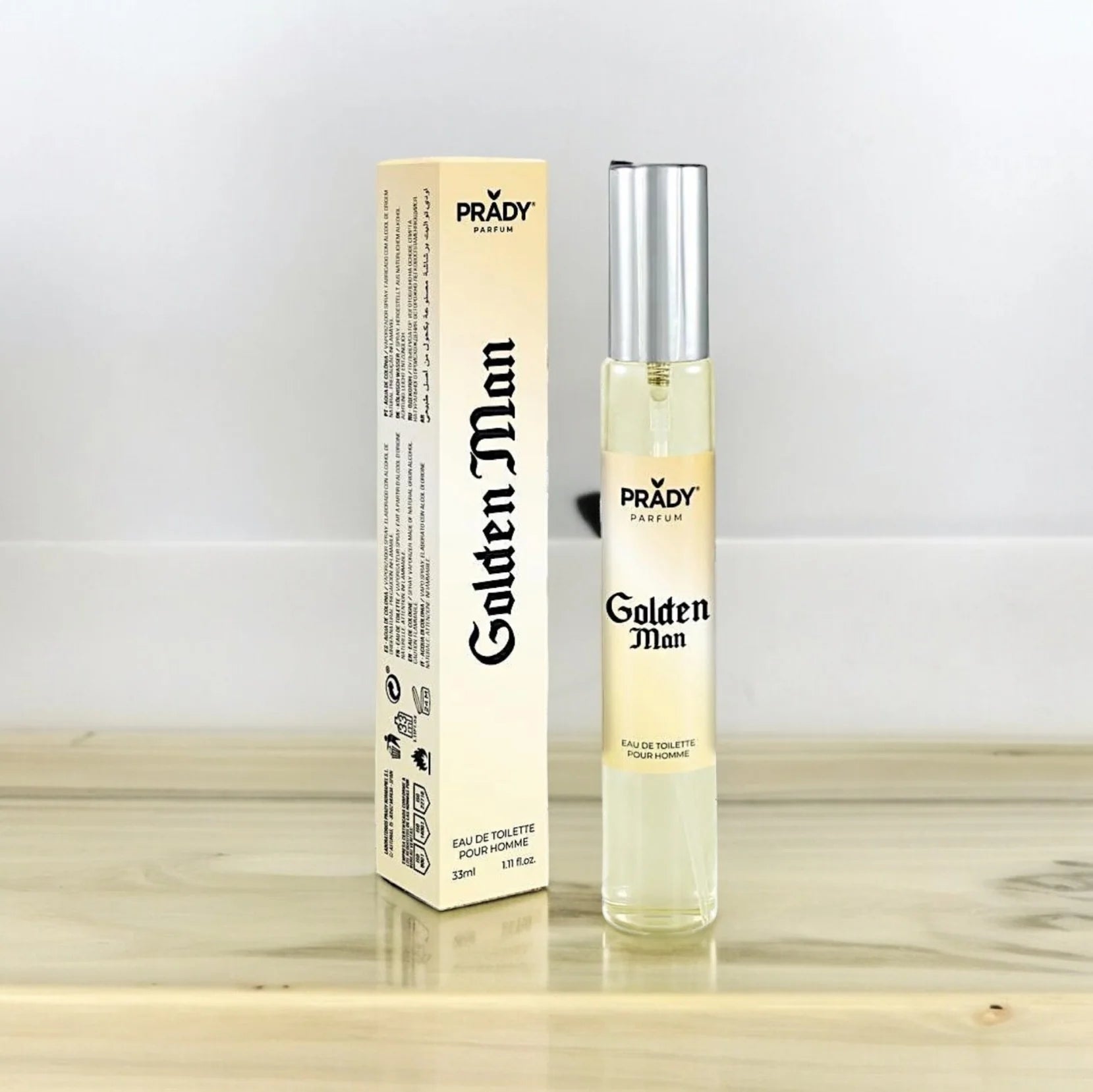 Eau De Toilette Golden Man 33ml - Prady