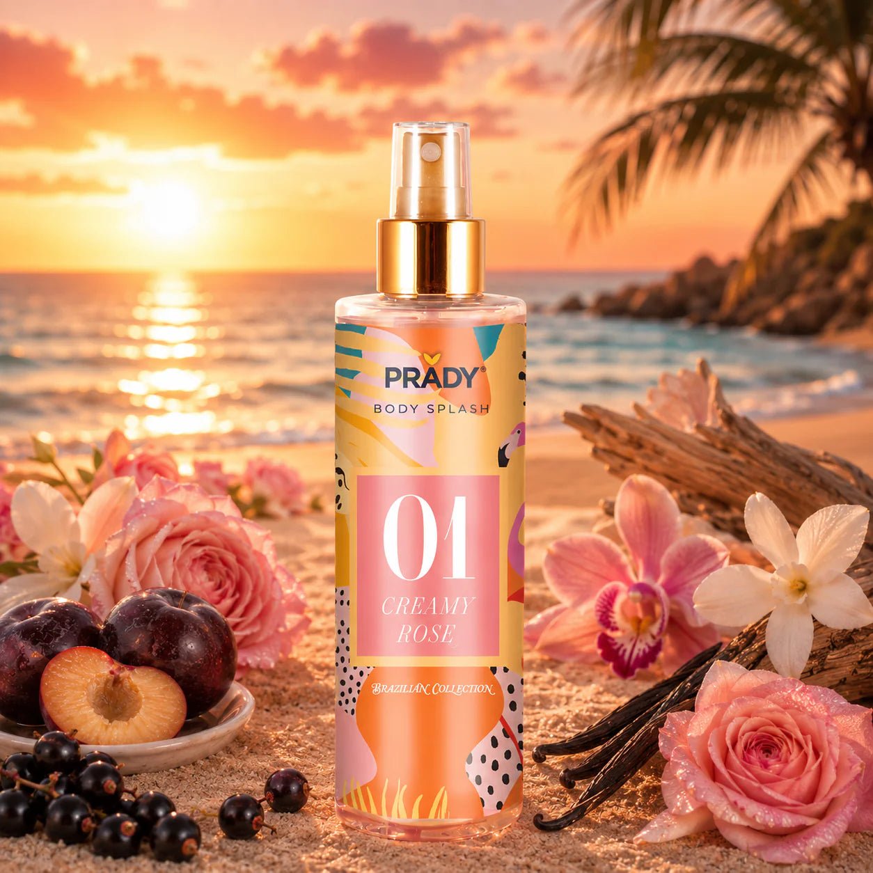 Brume Corps et Cheveux Prady - Creamy Rose 01